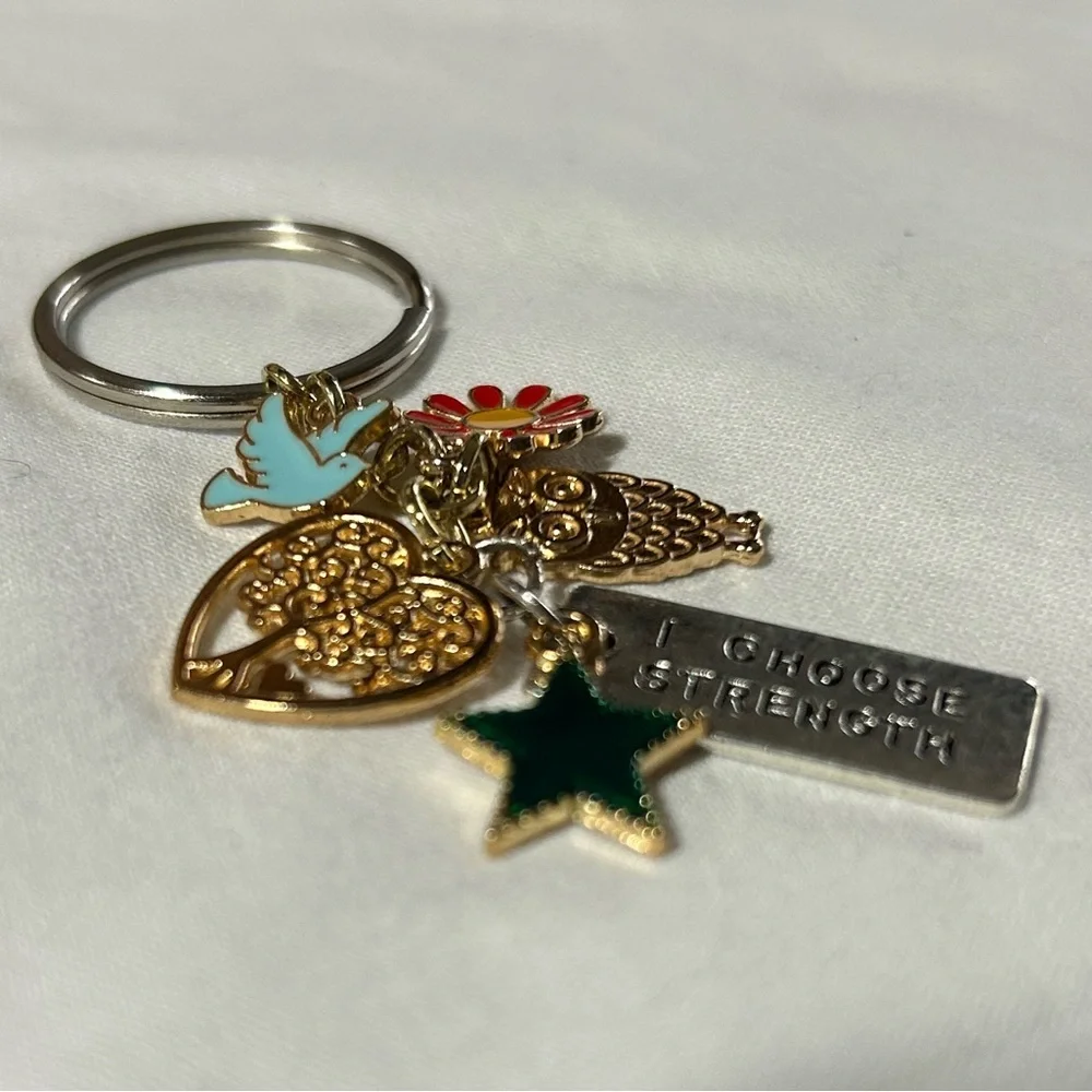 ‘I choose strength’‎ keychain